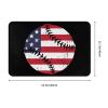 KOSPOGO Baseball Vintage Flag Bathroom Rugs Ultra Soft Non Slip Bath Mat Durable Kitchen Bedroom Rug 16x24 Inch Area Rug Door Mat view 3