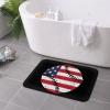 KOSPOGO Baseball Vintage Flag Bathroom Rugs Ultra Soft Non Slip Bath Mat Durable Kitchen Bedroom Rug 16x24 Inch Area Rug Door Mat view 4