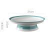 SONGCHAO Party Supplies Creative Round Ceramic Dinner Plate Simple Fruit Tray Cooking Dish High Feet Vegetable Plate Hotel Tableware Desserts Tray Dish Plates Party Plates (Color : 12 inch) view 2