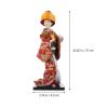 ABOOFAN Kimono Geisha Doll, Japanese Kimono Geisha Doll Fortune Statue Mini Kimono Girl Statue Japanese Traditional Figurine Folk Ethnic Decor for Home Office view 2