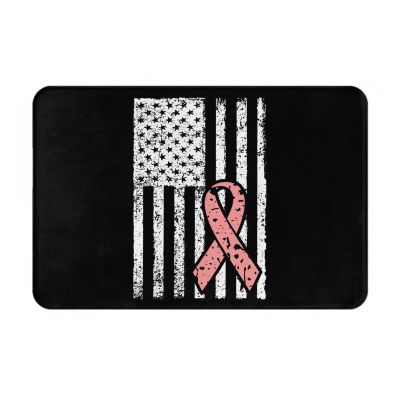 KOSPOGO in October We Wear Pink Bathroom Rugs Ultra Soft Non Slip Bath Mat Durable Kitchen Bedroom Rug 16x24 Inch Area Rug Door Mat