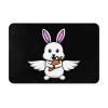 KOSPOGO Cute Bunny Flying with Wings and Holding Carrots Bathroom Rugs Ultra Soft Non Slip Bath Mat Durable Kitchen Bedroom Rug 16x24 Inch Area Rug Door Mat view 1