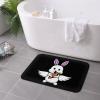 KOSPOGO Cute Bunny Flying with Wings and Holding Carrots Bathroom Rugs Ultra Soft Non Slip Bath Mat Durable Kitchen Bedroom Rug 16x24 Inch Area Rug Door Mat view 4