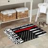 KOSPOGO American Flag Submarine Veteran Bathroom Rugs Ultra Soft Non Slip Bath Mat Durable Kitchen Bedroom Rug 16x24 Inch Area Rug Door Mat view 2