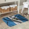 KOSPOGO Silk Style Flag of Guatemala Bathroom Rugs Ultra Soft Non Slip Bath Mat Durable Kitchen Bedroom Rug 16x24 Inch Area Rug Door Mat view 2