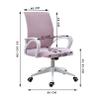 Swivel Desk Chair Executive Swivel Chair, Ergonomic Computer Chair for Home and Office, Lift High Back Study Chair, Linen for Home Office Chair view 4