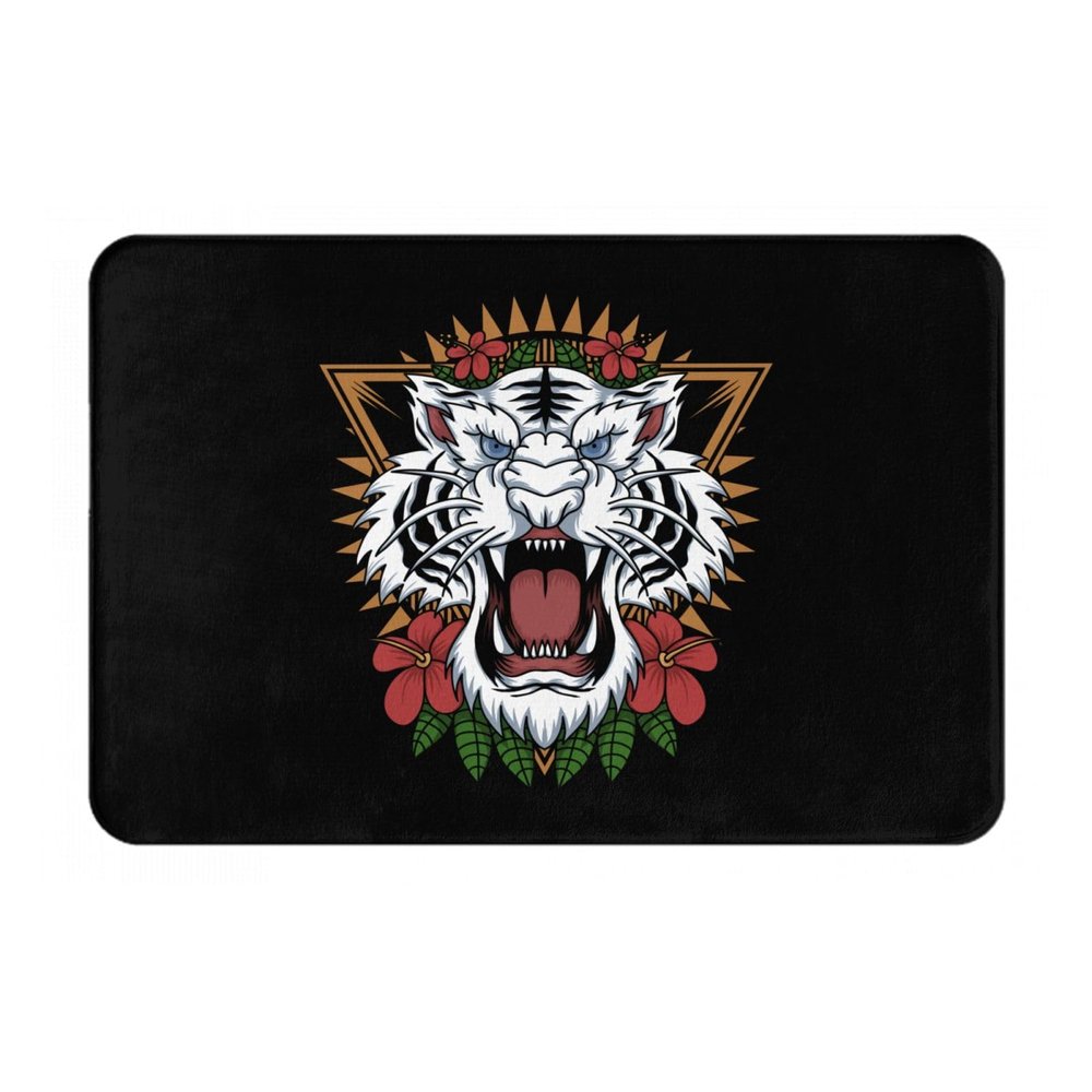 KOSPOGO Handsome Tigers Bathroom Rugs Ultra Soft Non Slip Bath Mat Durable Kitchen Bedroom Rug 16x24 Inch Area Rug Door Mat