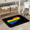 KOSPOGO LGBT Flag Map of Yemen Bathroom Rugs Ultra Soft Non Slip Bath Mat Durable Kitchen Bedroom Rug 16x24 Inch Area Rug Door Mat view 2