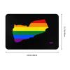 KOSPOGO LGBT Flag Map of Yemen Bathroom Rugs Ultra Soft Non Slip Bath Mat Durable Kitchen Bedroom Rug 16x24 Inch Area Rug Door Mat view 3