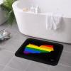 KOSPOGO LGBT Flag Map of Yemen Bathroom Rugs Ultra Soft Non Slip Bath Mat Durable Kitchen Bedroom Rug 16x24 Inch Area Rug Door Mat view 4
