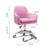 TUOYIBO Chair Home Office Chair Padded Swivel Computer Task Chair Adjustable Desk Chair with Swivel Casters for Office Leisure view 3
