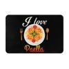 KOSPOGO I Love Paella Bathroom Rugs Ultra Soft Non Slip Bath Mat Durable Kitchen Bedroom Rug 16x24 Inch Area Rug Door Mat view 1