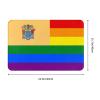 KOSPOGO Pride Rainbow LGBT Flag of New Jersey Bathroom Rugs Ultra Soft Non Slip Bath Mat Durable Kitchen Bedroom Rug 16x24 Inch Area Rug Door Mat view 3