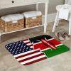 KOSPOGO Torn Style Us and Kenya Flags Bathroom Rugs Ultra Soft Non Slip Bath Mat Durable Kitchen Bedroom Rug 16x24 Inch Area Rug Door Mat view 2
