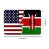 KOSPOGO Torn Style Us and Kenya Flags Bathroom Rugs Ultra Soft Non Slip Bath Mat Durable Kitchen Bedroom Rug 16x24 Inch Area Rug Door Mat view 3