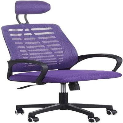 Office Chair Armchair Ergonomics High Back Computer Desk Chair Net Cloth Swivel Chair Work Chair Game Chair Chair (Color : Purple) Needed
