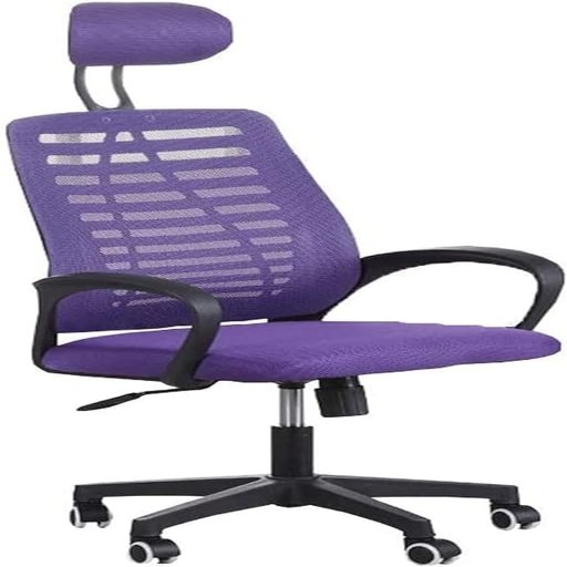 Office Chair Armchair Ergonomics High Back Computer Desk Chair Net Cloth Swivel Chair Work Chair Game Chair Chair (Color : Purple) Needed