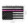 KOSPOGO American Flag Thin Pink Line Bathroom Rugs Ultra Soft Non Slip Bath Mat Durable Kitchen Bedroom Rug 16x24 Inch Area Rug Door Mat view 3