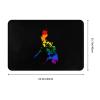 KOSPOGO LGBT Flag Map of The Philippines Bathroom Rugs Ultra Soft Non Slip Bath Mat Durable Kitchen Bedroom Rug 16x24 Inch Area Rug Door Mat view 3