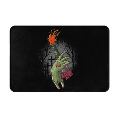 KOSPOGO Zombie Rebel Bathroom Rugs Ultra Soft Non Slip Bath Mat Durable Kitchen Bedroom Rug 16x24 Inch Area Rug Door Mat
