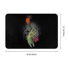 KOSPOGO Zombie Rebel Bathroom Rugs Ultra Soft Non Slip Bath Mat Durable Kitchen Bedroom Rug 16x24 Inch Area Rug Door Mat view 3