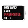 KOSPOGO Husband Dad Firefighter Hero Bathroom Rugs Ultra Soft Non Slip Bath Mat Durable Kitchen Bedroom Rug 16x24 Inch Area Rug Door Mat view 3