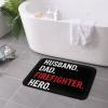 KOSPOGO Husband Dad Firefighter Hero Bathroom Rugs Ultra Soft Non Slip Bath Mat Durable Kitchen Bedroom Rug 16x24 Inch Area Rug Door Mat view 4