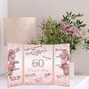 DARUNAXY Rose Gold 60th Birthday Party Decorations, Happy 60th Birthday Alternative Signature Guest Book for Women Pink Cheers to 60 Years Old Gifts 60 Birthday Signing Card Board Party Supplies view 4