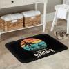 KOSPOGO Summer Beach Line Bathroom Rugs Ultra Soft Non Slip Bath Mat Durable Kitchen Bedroom Rug 16x24 Inch Area Rug Door Mat view 2