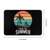 KOSPOGO Summer Beach Line Bathroom Rugs Ultra Soft Non Slip Bath Mat Durable Kitchen Bedroom Rug 16x24 Inch Area Rug Door Mat view 3