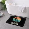 KOSPOGO Summer Beach Line Bathroom Rugs Ultra Soft Non Slip Bath Mat Durable Kitchen Bedroom Rug 16x24 Inch Area Rug Door Mat view 4