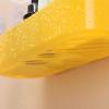 Cyrank Wall Mount Bathroom Shower Shelf, Bath Shelves Bathroom Shelves for Wall Plastic Adhesive Shelf Shower Caddy Organizer Basket Yellow Storage Rack Shampoo Spice Holder view 4