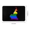 KOSPOGO LGBT Flag Map of Cameroon Bathroom Rugs Ultra Soft Non Slip Bath Mat Durable Kitchen Bedroom Rug 16x24 Inch Area Rug Door Mat view 3