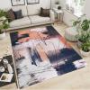 Abstract Line Area Rug, Artistic Graffiti Living Room Rugs, Small Carpets Friendly to Pets Children Comfortable to Walk on Clear Pattern, Soft Rug for Bedroom Study Kid Room 24" W x 36" L view 1
