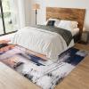 Abstract Line Area Rug, Artistic Graffiti Living Room Rugs, Small Carpets Friendly to Pets Children Comfortable to Walk on Clear Pattern, Soft Rug for Bedroom Study Kid Room 24" W x 36" L view 4