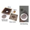 ZMQJEQANBG Shower Floor Preventer Sewer Swirl Drain Covers Brass Floor Drain 6 Inch Square Drain Removable Cover Bathroom Drainer with Hair Sieve for Kitchen Washroom Garage (Color : Silver) view 3