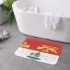 KOSPOGO Flag Map of Prince Edward Island Bathroom Rugs Ultra Soft Non Slip Bath Mat Durable Kitchen Bedroom Rug 16x24 Inch Area Rug Door Mat view 4