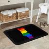 KOSPOGO LGBT Flag Map of Portugal Bathroom Rugs Ultra Soft Non Slip Bath Mat Durable Kitchen Bedroom Rug 16x24 Inch Area Rug Door Mat view 2