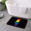 KOSPOGO LGBT Flag Map of Portugal Bathroom Rugs Ultra Soft Non Slip Bath Mat Durable Kitchen Bedroom Rug 16x24 Inch Area Rug Door Mat view 4