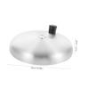 ABOOFAN Stainless Steel Frying Pot Lid Cooking Pot Cover Handle for Home Hotel Use and Versatile Design view 2