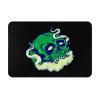 KOSPOGO Terror of The Green Skull Bathroom Rugs Ultra Soft Non Slip Bath Mat Durable Kitchen Bedroom Rug 16x24 Inch Area Rug Door Mat view 1
