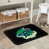 KOSPOGO Terror of The Green Skull Bathroom Rugs Ultra Soft Non Slip Bath Mat Durable Kitchen Bedroom Rug 16x24 Inch Area Rug Door Mat view 2
