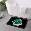 KOSPOGO Terror of The Green Skull Bathroom Rugs Ultra Soft Non Slip Bath Mat Durable Kitchen Bedroom Rug 16x24 Inch Area Rug Door Mat view 4