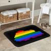 KOSPOGO LGBT Flag Map of Bhutan Bathroom Rugs Ultra Soft Non Slip Bath Mat Durable Kitchen Bedroom Rug 16x24 Inch Area Rug Door Mat view 2