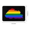 KOSPOGO LGBT Flag Map of Bhutan Bathroom Rugs Ultra Soft Non Slip Bath Mat Durable Kitchen Bedroom Rug 16x24 Inch Area Rug Door Mat view 3