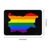 KOSPOGO LGBT Flag Map of Bulgaria Bathroom Rugs Ultra Soft Non Slip Bath Mat Durable Kitchen Bedroom Rug 16x24 Inch Area Rug Door Mat view 3
