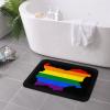 KOSPOGO LGBT Flag Map of Bulgaria Bathroom Rugs Ultra Soft Non Slip Bath Mat Durable Kitchen Bedroom Rug 16x24 Inch Area Rug Door Mat view 4