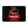 KOSPOGO Make Muscles Not Excuses Bathroom Rugs Ultra Soft Non Slip Bath Mat Durable Kitchen Bedroom Rug 16x24 Inch Area Rug Door Mat view 1