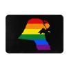 KOSPOGO LGBT Flag Map of Kuwait Bathroom Rugs Ultra Soft Non Slip Bath Mat Durable Kitchen Bedroom Rug 16x24 Inch Area Rug Door Mat view 1