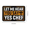 KOSPOGO Let Me Hear You Say Yes Chef Bathroom Rugs Ultra Soft Non Slip Bath Mat Durable Kitchen Bedroom Rug 16x24 Inch Area Rug Door Mat view 3